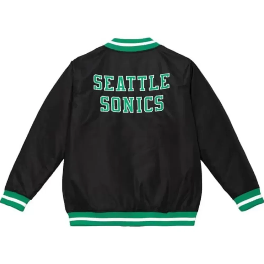 Apparel Mitchell & Ness Jackets & Outerwear-Womens Puffer Jacket Seattle Supersonics
