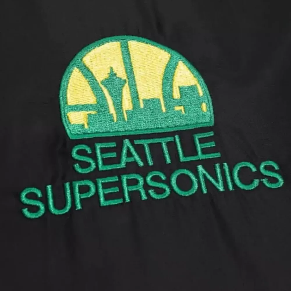 Apparel Mitchell & Ness Jackets & Outerwear-Womens Puffer Jacket Seattle Supersonics