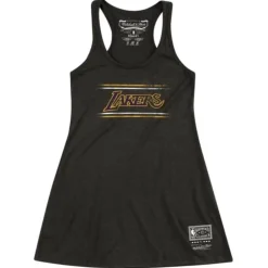 Apparel Mitchell & Ness T-Shirts & Tops-Women'S Racerback Tank Dress Los Angeles Lakers