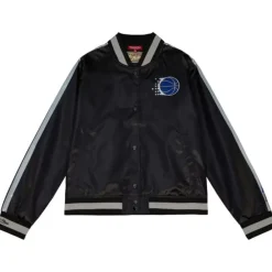 Apparel Mitchell & Ness Jackets & Outerwear-Women'S Raglan Satin Jacket Orlando Magic