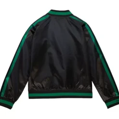Apparel Mitchell & Ness Jackets & Outerwear-Women'S Raglan Satin Jacket Dallas Mavericks