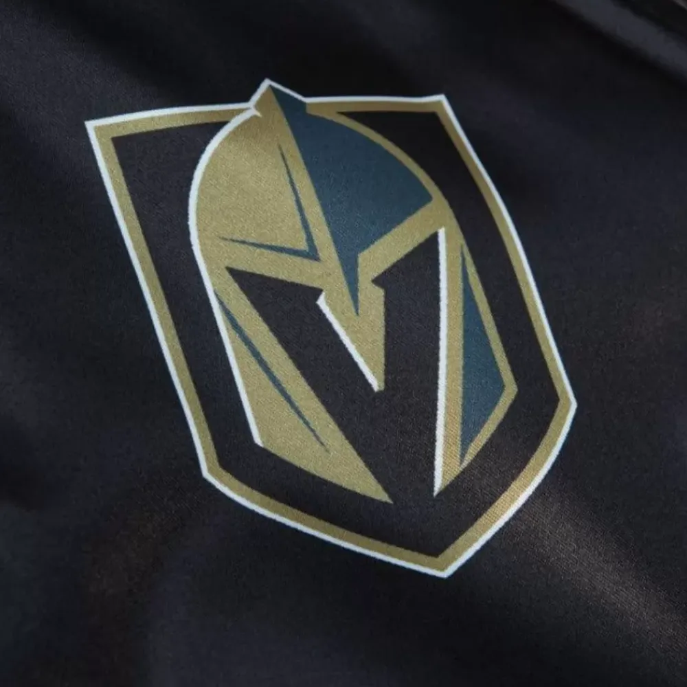 Apparel Mitchell & Ness Jackets & Outerwear-Women'S Raglan Satin Jacket Vegas Golden Knights