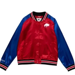 Apparel Mitchell & Ness Jackets & Outerwear-Women'S Satin Jacket 2.0 Buffalo Bills