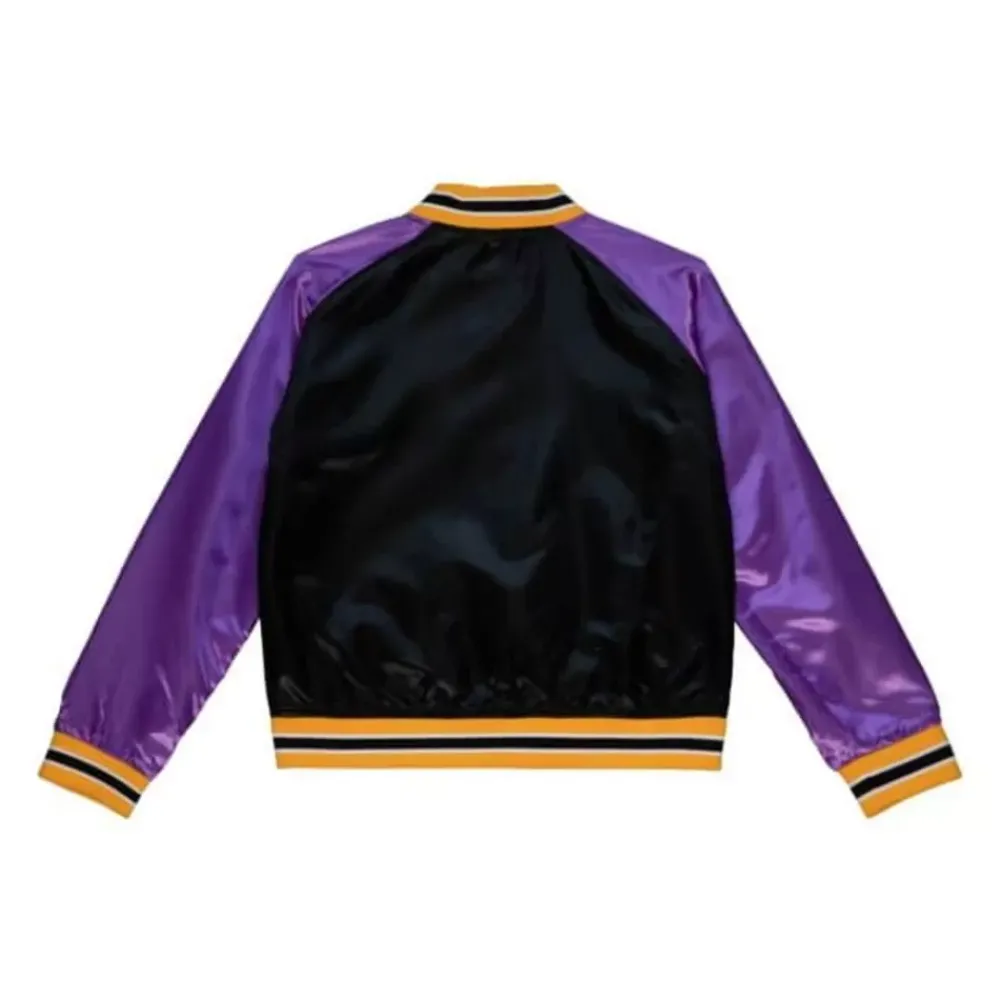 Apparel Mitchell & Ness Jackets & Outerwear-Womens Satin Jacket 2.0 Los Angeles Lakers