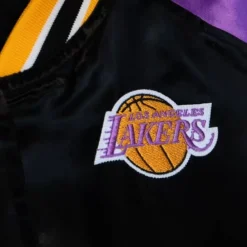 Apparel Mitchell & Ness Jackets & Outerwear-Womens Satin Jacket 2.0 Los Angeles Lakers