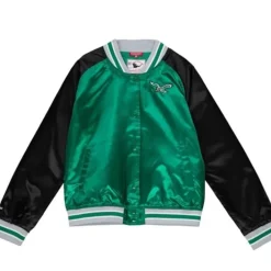 Apparel Mitchell & Ness Jackets & Outerwear-Women'S Satin Jacket 2.0 Philadelphia Eagles