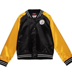 Apparel Mitchell & Ness Jackets & Outerwear-Women'S Satin Jacket 2.0 Pittsburgh Steelers