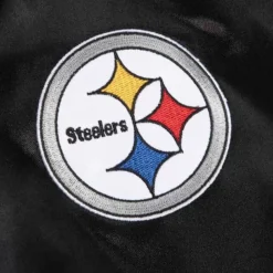 Apparel Mitchell & Ness Jackets & Outerwear-Women'S Satin Jacket 2.0 Pittsburgh Steelers