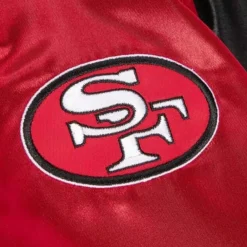 Apparel Mitchell & Ness Jackets & Outerwear-Women'S Satin Jacket 2.0 San Francisco 49Ers