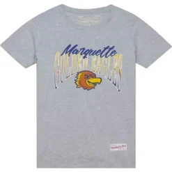 Apparel Mitchell & Ness T-Shirts & Tops-Women'S Script Arc Tee Marquette University