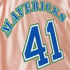 Jerseys Mitchell & Ness -Womens 75Th Anniversary Rose Gold Swingman Dirk Nowitzki Dallas Mavericks 1998-99 Jersey