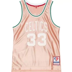 Jerseys Mitchell & Ness -Womens 75Th Anniversary Rose Gold Swingman Larry Bird Boston Celtics 1985-86 Jersey