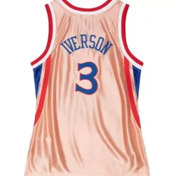 Jerseys Mitchell & Ness -Womens 75Th Anniversary Rose Gold Swingman Allen Iverson Philadelphia 76Ers 1996-97 Jersey