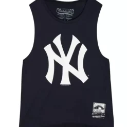 Apparel Mitchell & Ness T-Shirts & Tops-Womens Tonal Logo Story Tank New York Yankees