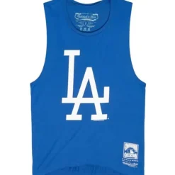 Apparel Mitchell & Ness T-Shirts & Tops-Womens Tonal Logo Story Tank Los Angeles Dodgers