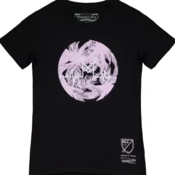 Apparel Mitchell & Ness T-Shirts & Tops-Womens Tropic Heart Beat Tee Inter Miami Cf
