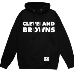 Apparel Mitchell & Ness Hoodies & Sweatshirts-Wordmark 1 Hoodie Cleveland Browns