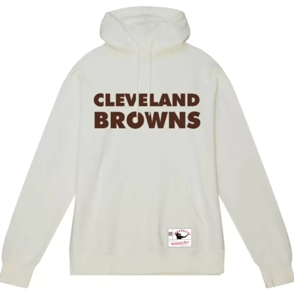 Apparel Mitchell & Ness Hoodies & Sweatshirts-Wordmark 1 Hoodie Cleveland Browns