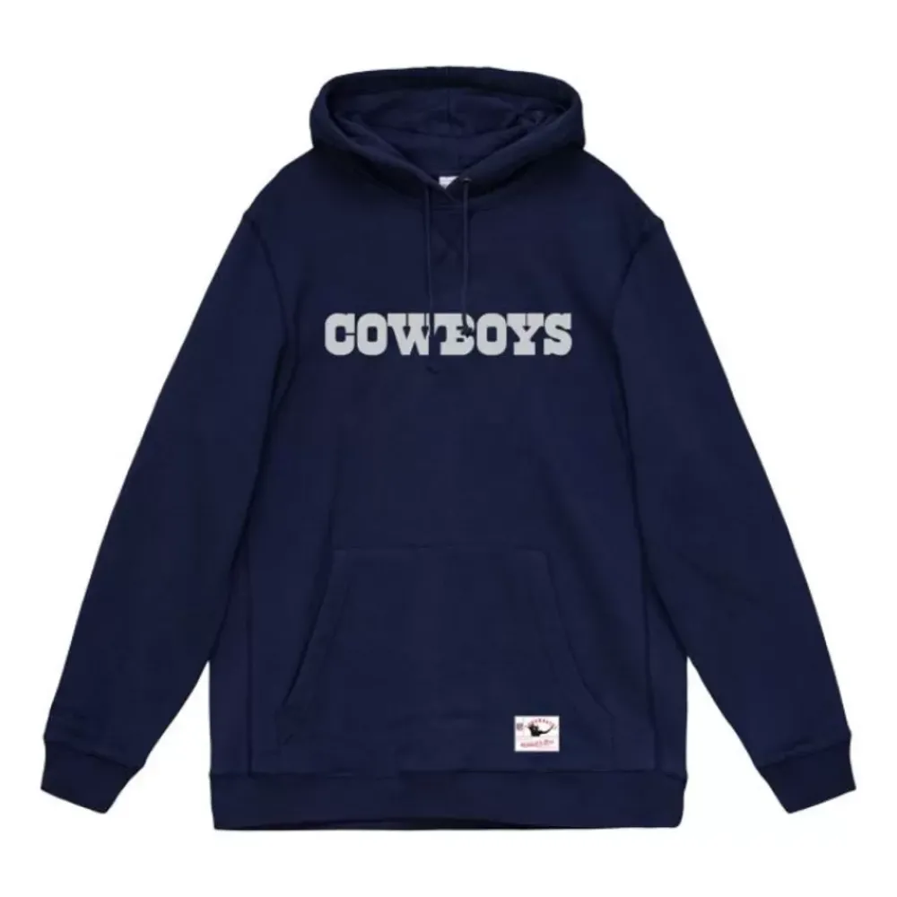 Apparel Mitchell & Ness Hoodies & Sweatshirts-Wordmark 1 Hoodie Dallas Cowboys