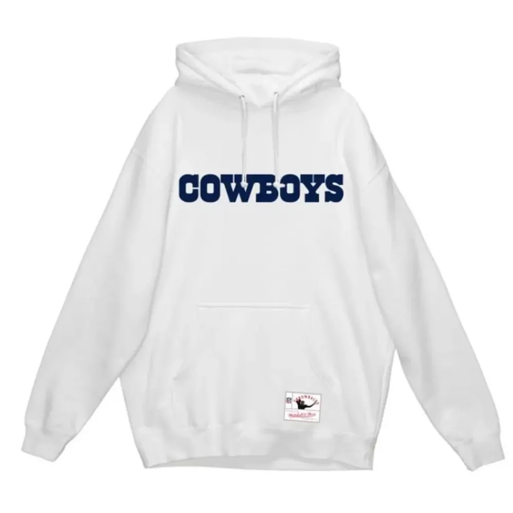 Apparel Mitchell & Ness Hoodies & Sweatshirts-Wordmark 1 Hoodie Dallas Cowboys