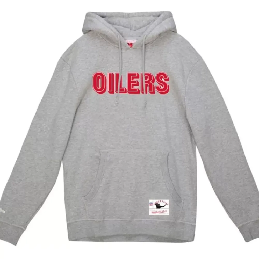 Apparel Mitchell & Ness Hoodies & Sweatshirts-Wordmark 1 Hoodie Houston Oilers
