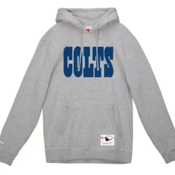 Apparel Mitchell & Ness Hoodies & Sweatshirts-Wordmark 1 Hoodie Indianapolis Colts