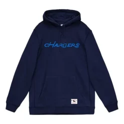 Apparel Mitchell & Ness Hoodies & Sweatshirts-Wordmark 1 Hoodie Los Angeles Chargers