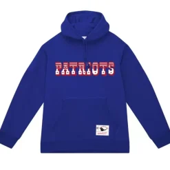 Apparel Mitchell & Ness Hoodies & Sweatshirts-Wordmark 1 Hoodie New England Patriots