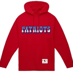 Apparel Mitchell & Ness Hoodies & Sweatshirts-Wordmark 1 Hoodie New England Patriots