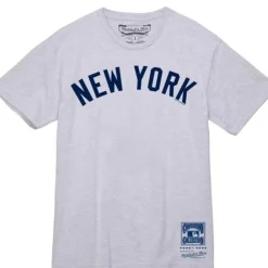 Apparel Mitchell & Ness T-Shirts & Tops-Wordmark 1 Tee New York Yankees
