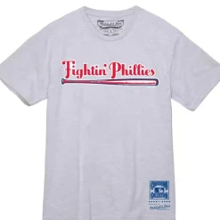 Apparel Mitchell & Ness T-Shirts & Tops-Wordmark 2 Tee Philadelphia Phillies