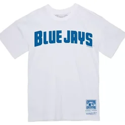 Apparel Mitchell & Ness T-Shirts & Tops-Wordmark 2 Tee Toronto Blue Jays