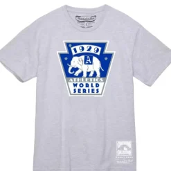 Apparel Mitchell & Ness T-Shirts & Tops-World Series 1929 Tee Oakland Athletics