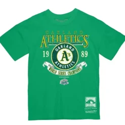 Apparel Mitchell & Ness T-Shirts & Tops-World Series 1989 Tee Oakland Athletics