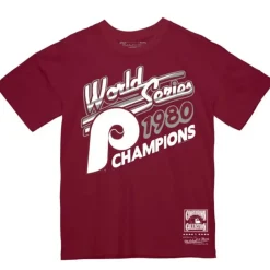 Apparel Mitchell & Ness T-Shirts & Tops-World Series 1980 Tee Philadelphia Phillies
