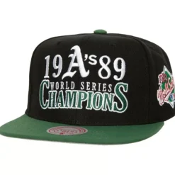 Headwear Mitchell & Ness -World Series Champions Snapback Coop Oakland Athletics