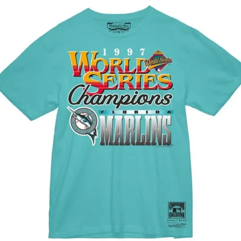 Apparel Mitchell & Ness T-Shirts & Tops-World Series Champs Tee Florida Marlins